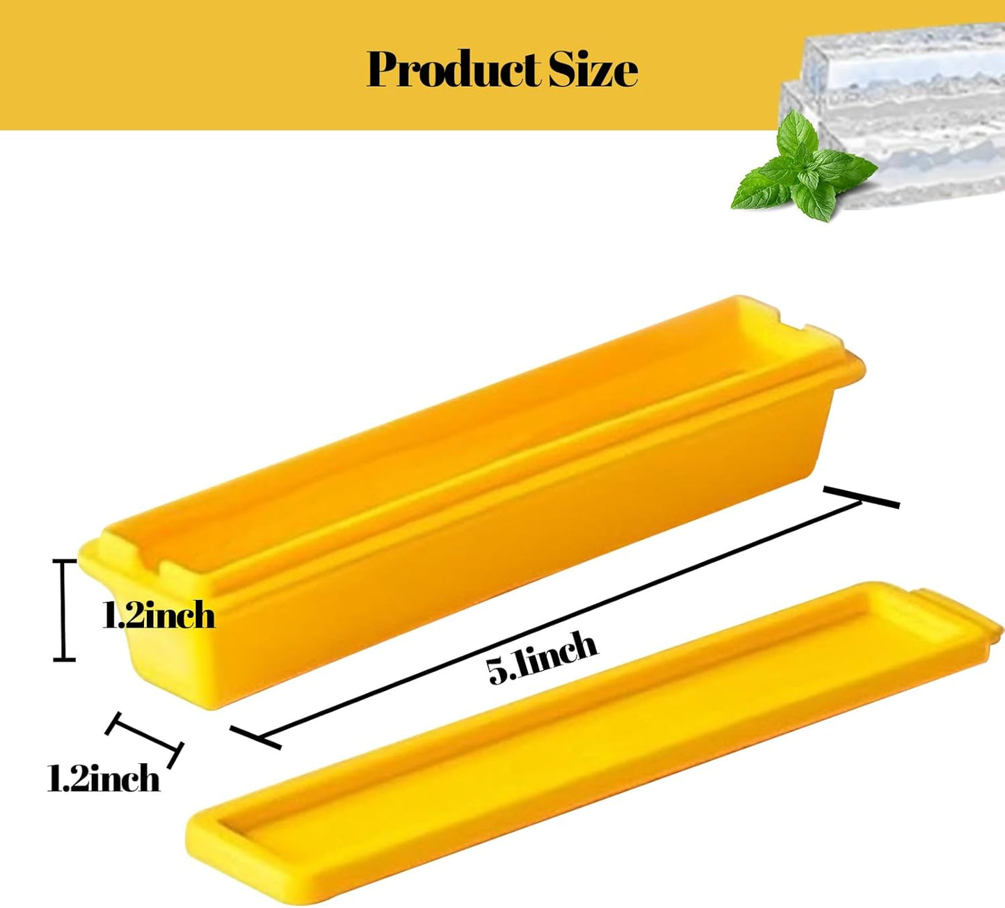 French Fry-Shaped Ice Stick Molds – Creative Narrow Ice Cube Maker for Bottles