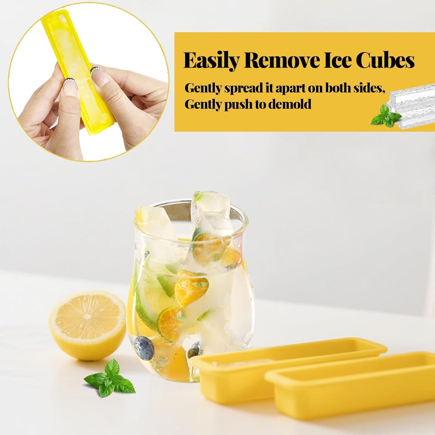 French Fry-Shaped Ice Stick Molds – Creative Narrow Ice Cube Maker for Bottles