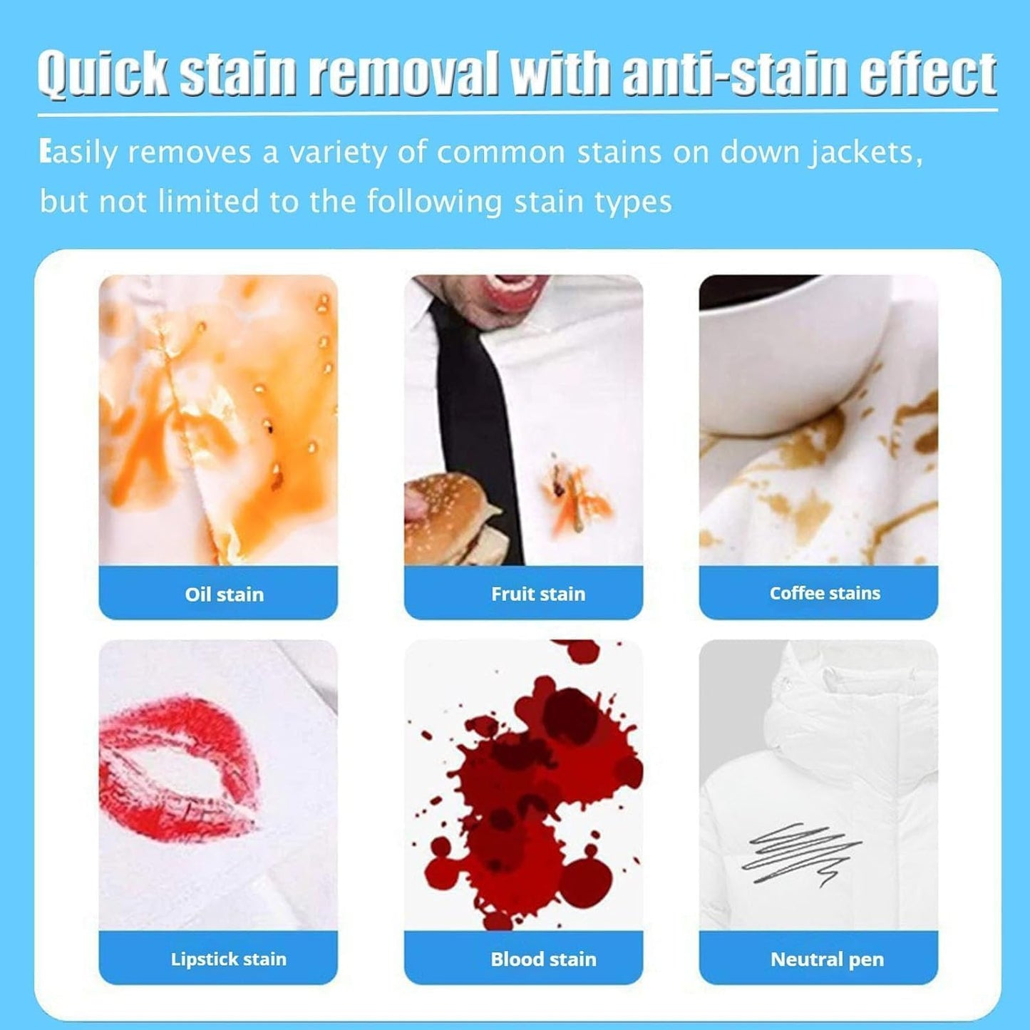 Down Jacket Dry Cleaning Agent with Brush