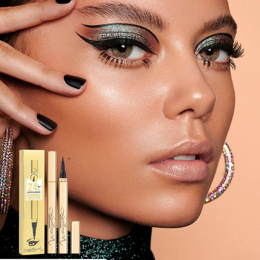 Ultra-Fine Black Liquid Eyeliner Pen | No Smudge | Waterproof