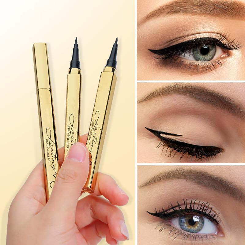 Ultra-Fine Black Liquid Eyeliner Pen | No Smudge | Waterproof