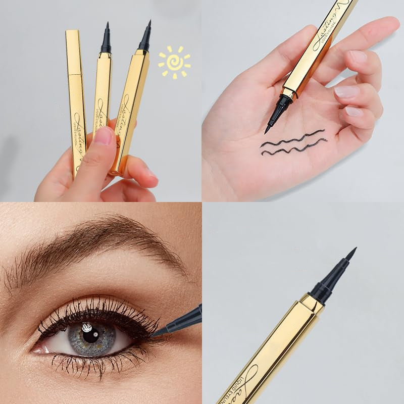 Ultra-Fine Black Liquid Eyeliner Pen | No Smudge | Waterproof